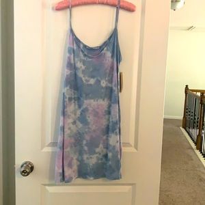 Tie dye midi dress